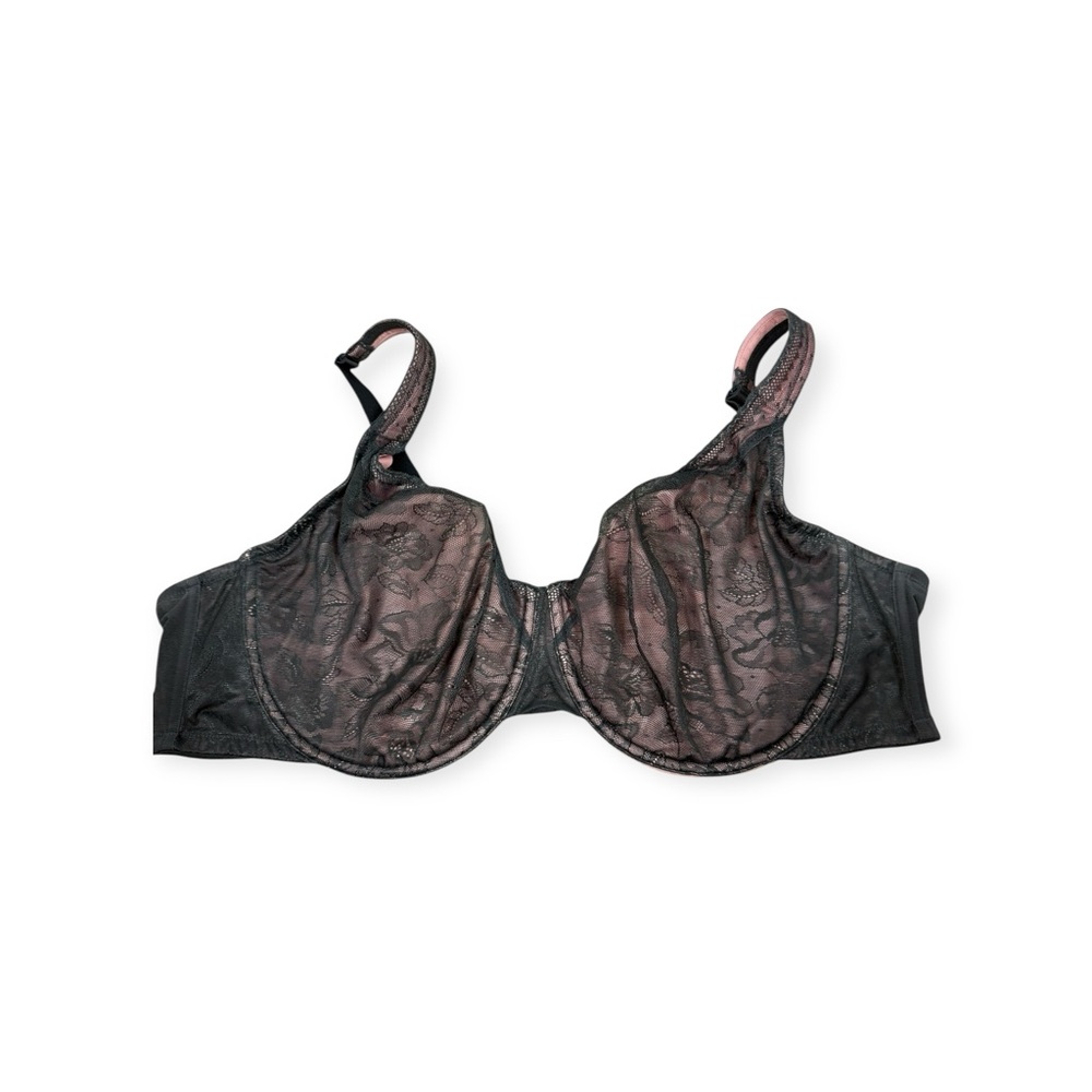 Cacique gray Unlined Full Coverage A/O UL FC Modern Lace Bra size 50C